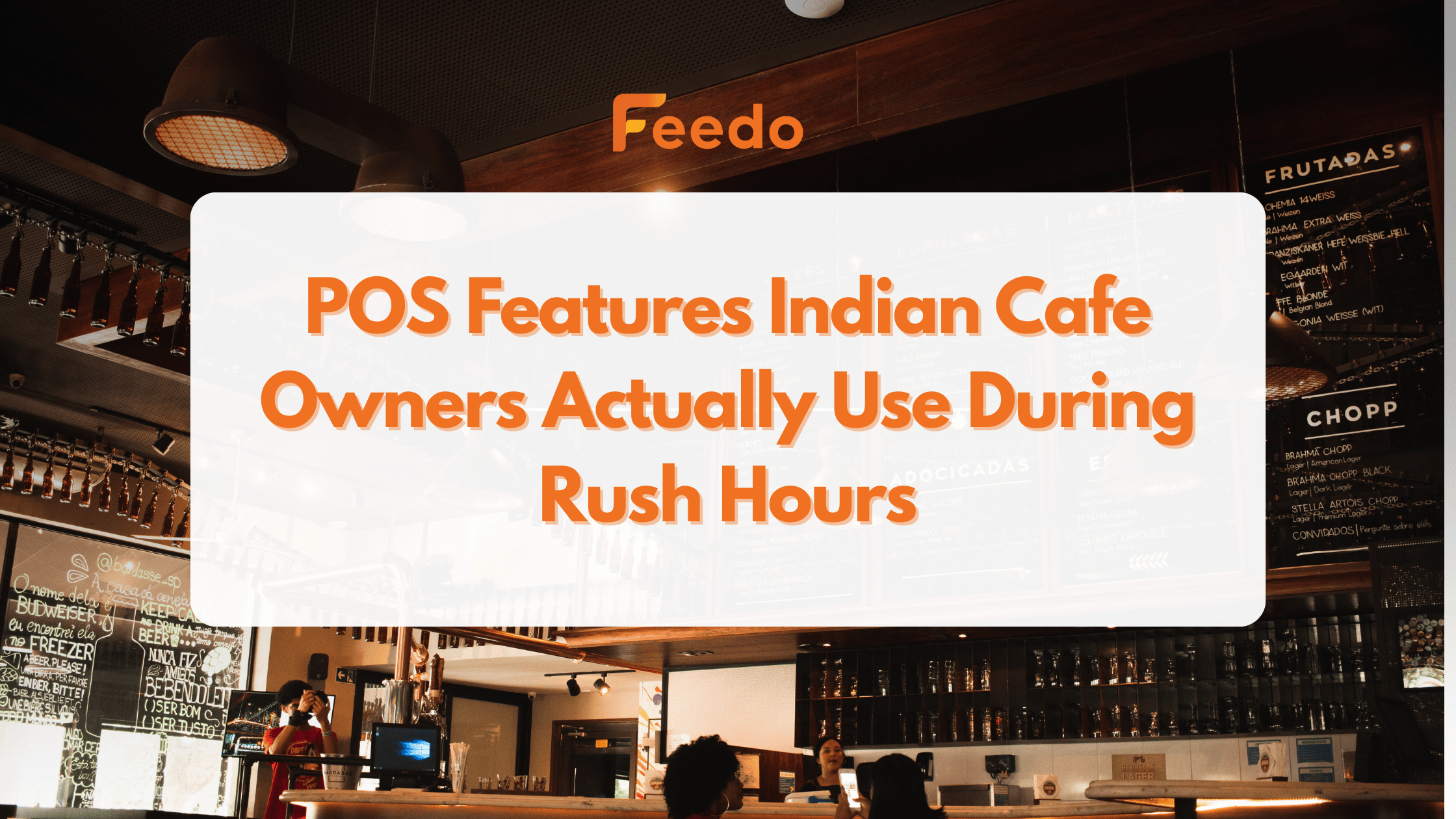POS billing counter handling rush hour orders in an Indian cafe