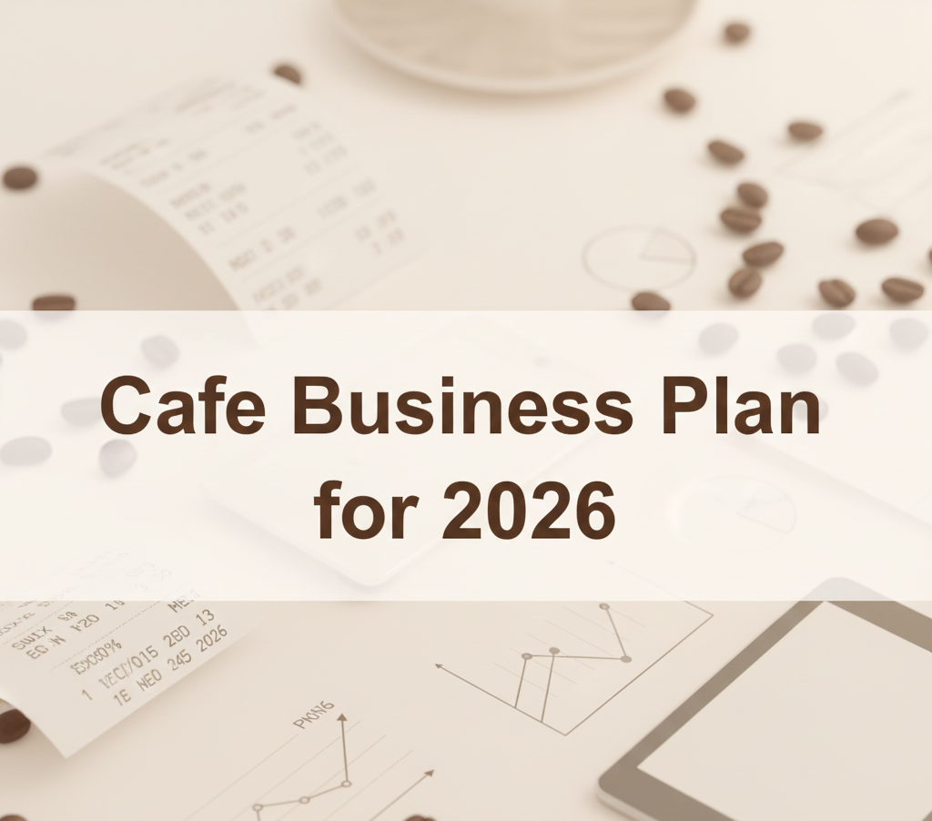 Cafe interior with coffee counter and customers illustrating modern cafe business planning