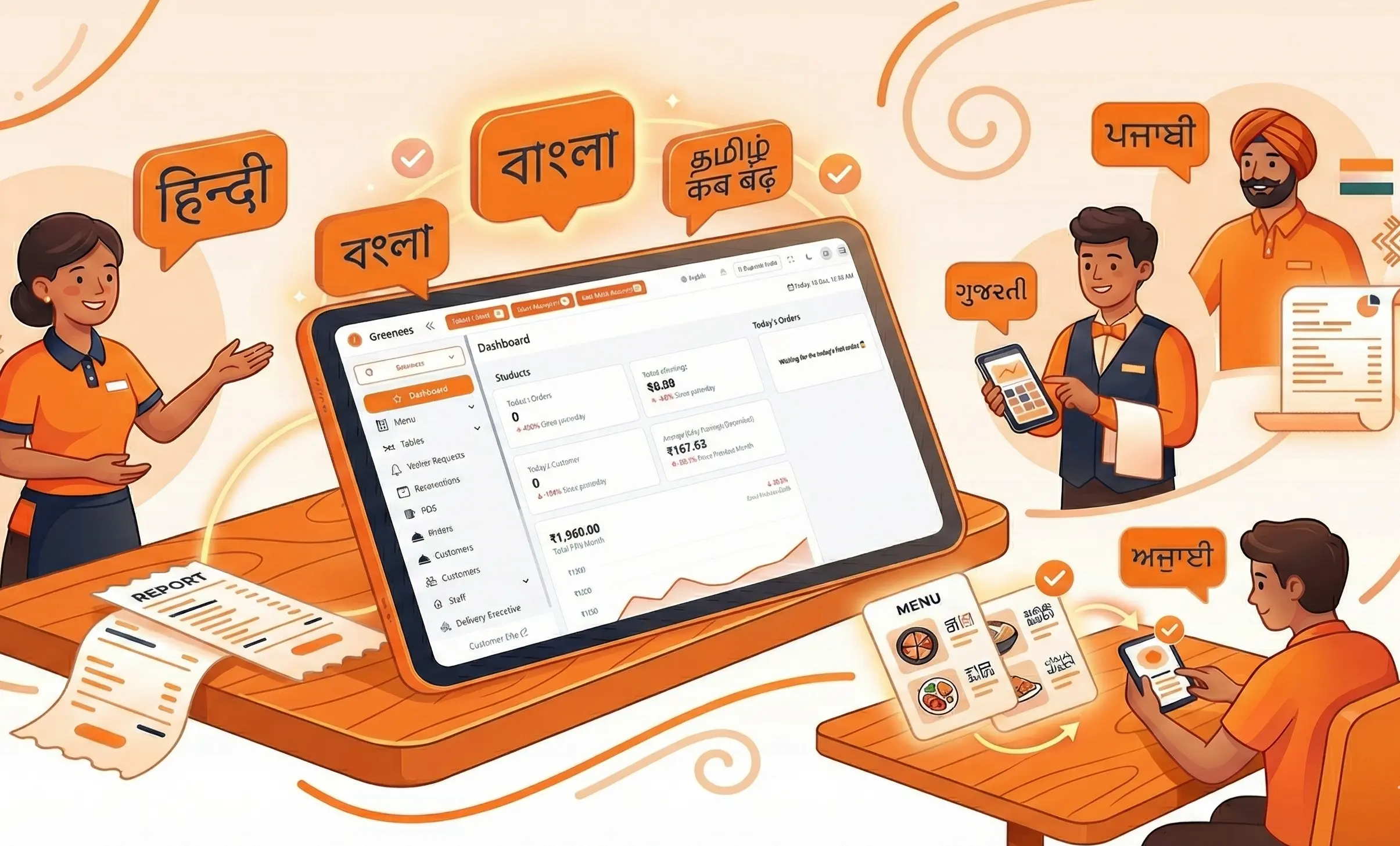 Multi-Language Restaurant Software – Use in Your Own Language